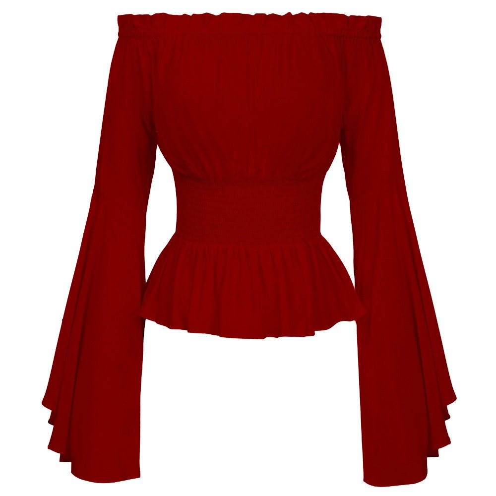 Blusa de manga comprida, com d - Tops avaliação e preço