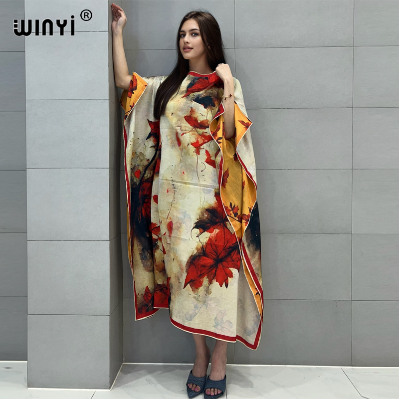 WINYI-Vestido de praia elegant - Boho Summer Beach Maxi Dress avaliação e preço